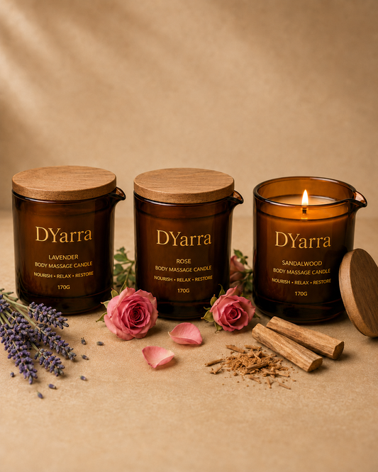 DYarra Restore Body Massage Oil Candle - 170ml