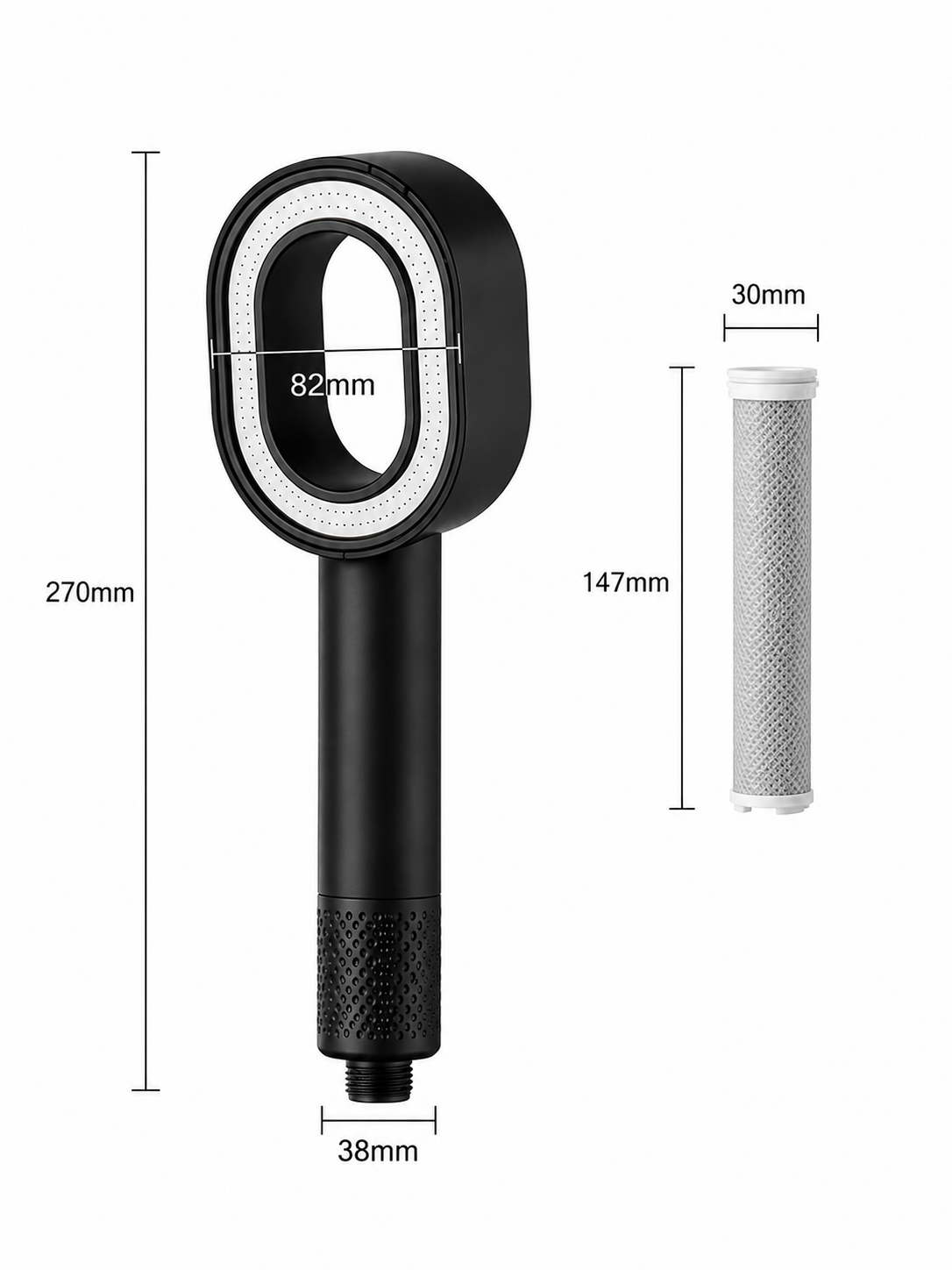 DYarra Cleanse- Filtered Shower Head (DYC001)