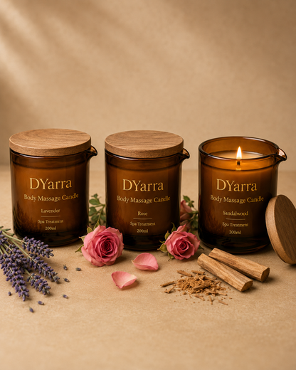 DYarra Restore Body Massage Oil Candle-200 mL