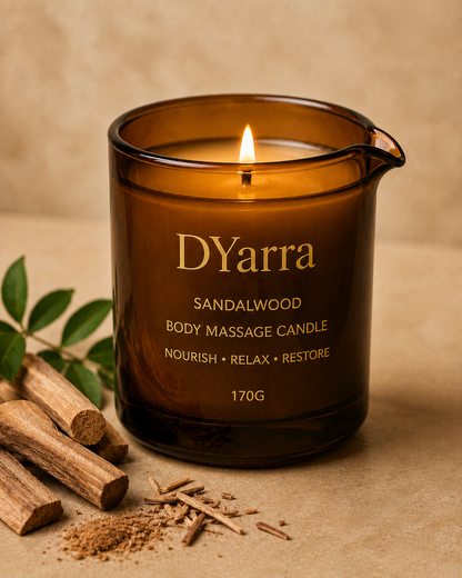 DYarra Restore Body Massage Oil Candle - 170ml