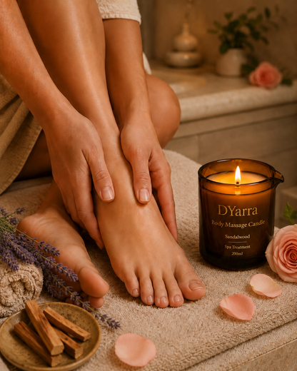 DYarra Restore Body Massage Oil Candle-200 mL